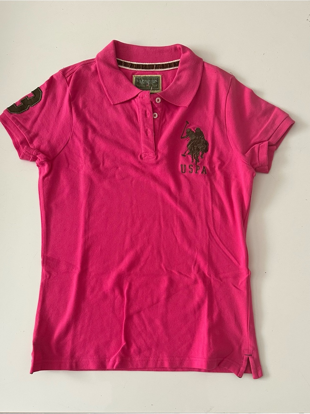 U.S. Polo Assn. Women’s Hot Pink Polo Shirt